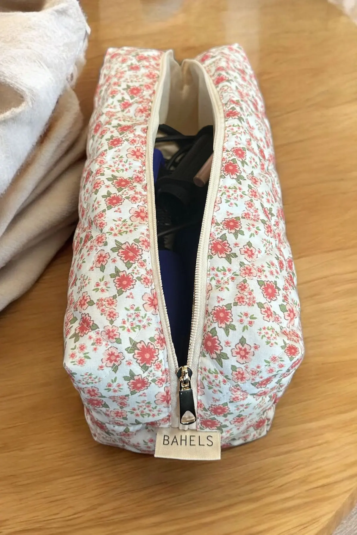 Pinterest Viral Desen Tüm Saç Şekillendirici Için Xl Boy Çanta Seyahat Çantası