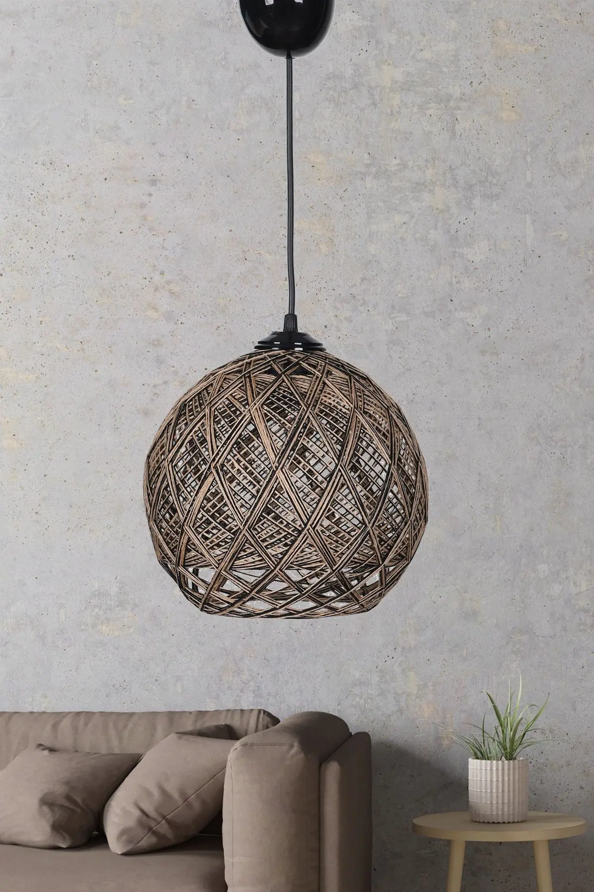 hmydesign New Balle Çift Sarım Jüt-siyah Hsra-44