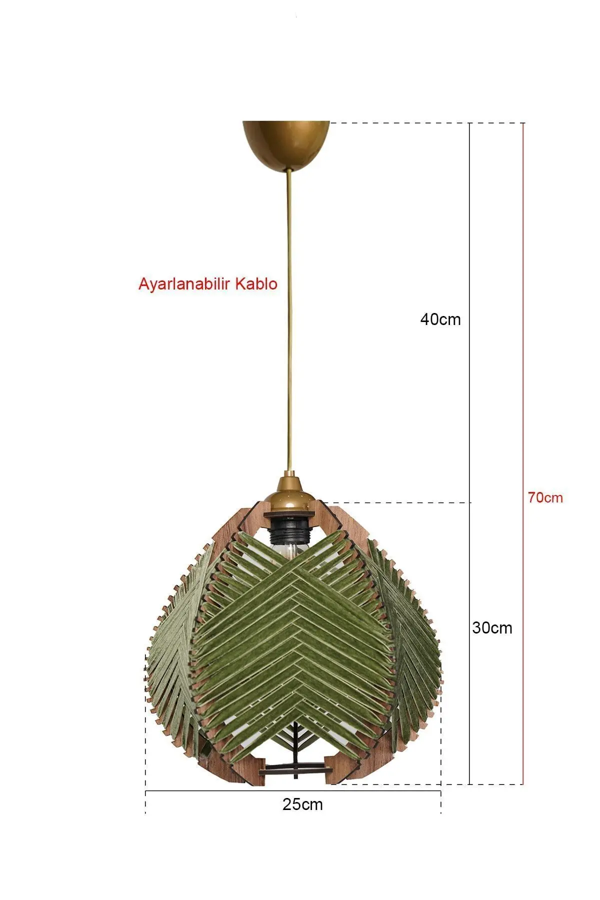 Lierre Handmade Sarkıt Avize Yeşil