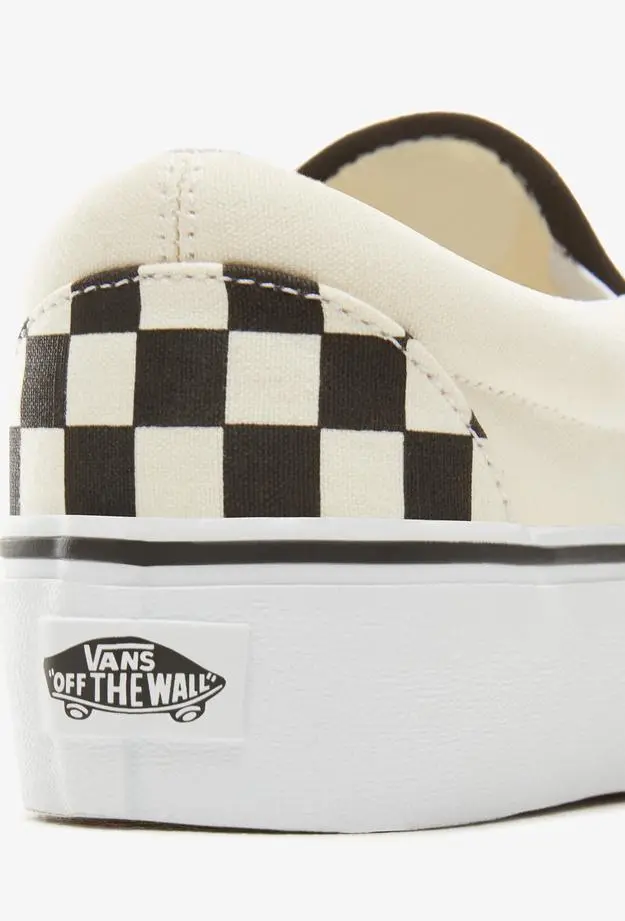 Vans Classic Slip-On Platform Siyah - Bej Sneaker