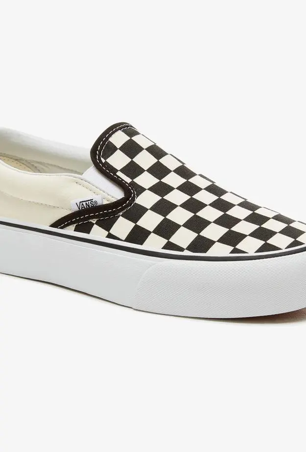 Vans Classic Slip-On Platform Siyah - Bej Sneaker