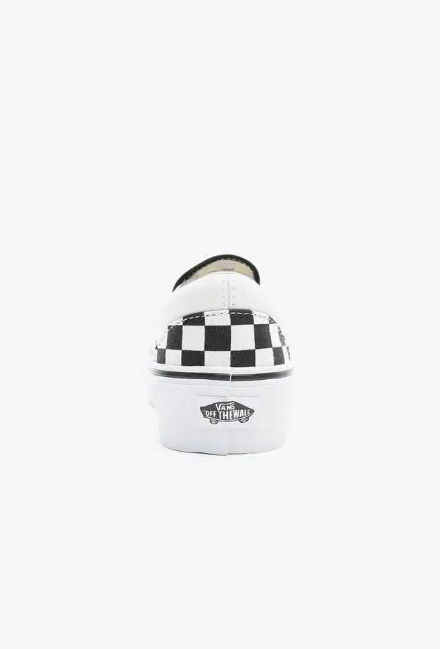 Vans Classic Slip-On Platform Siyah - Bej Sneaker