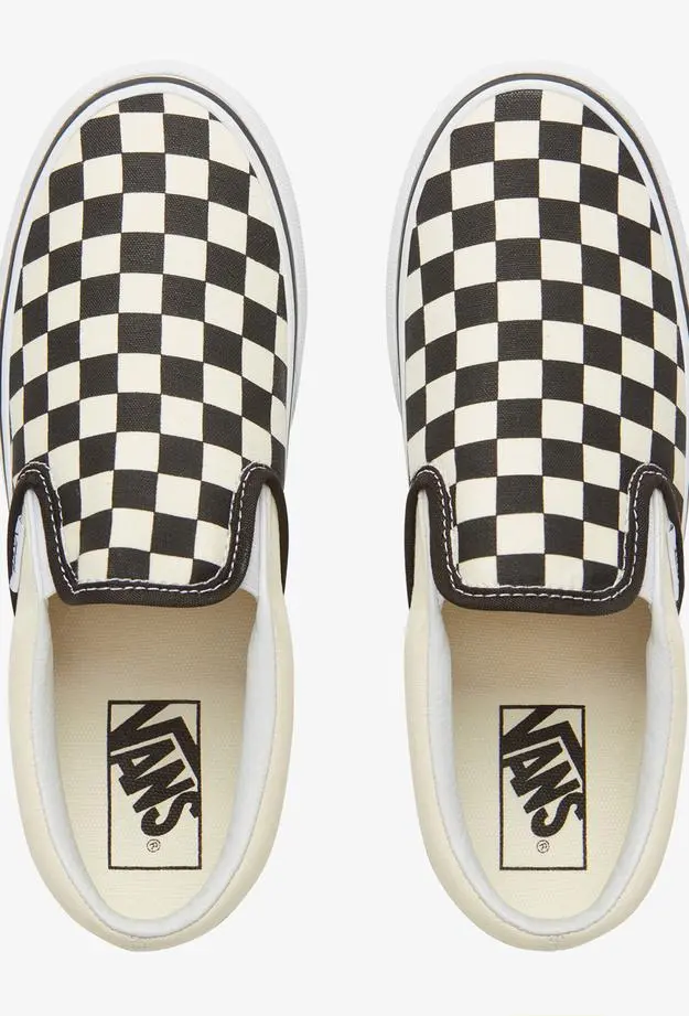 Vans Classic Slip-On Platform Siyah - Bej Sneaker