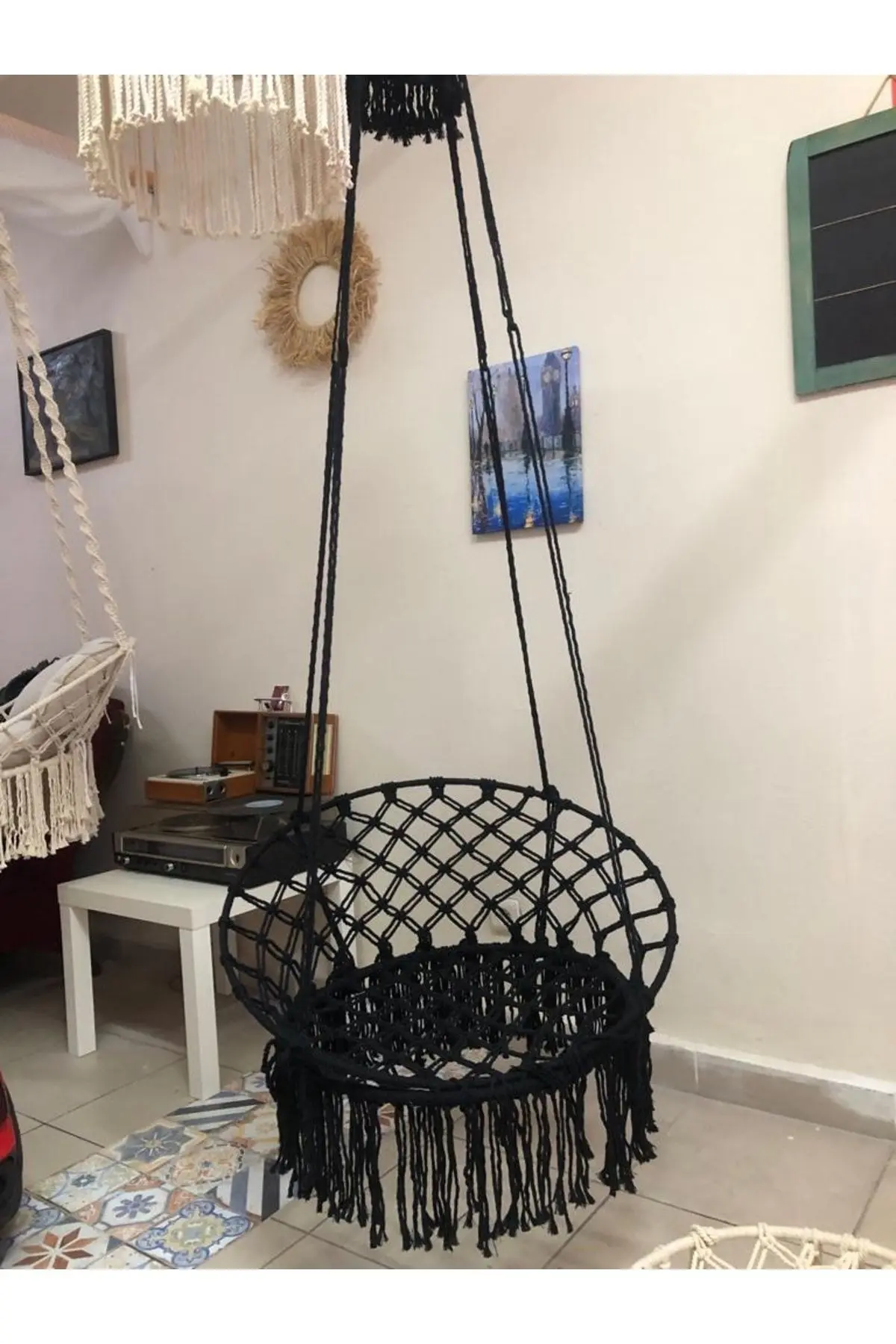 Makrome Özel Örgü Salıncak