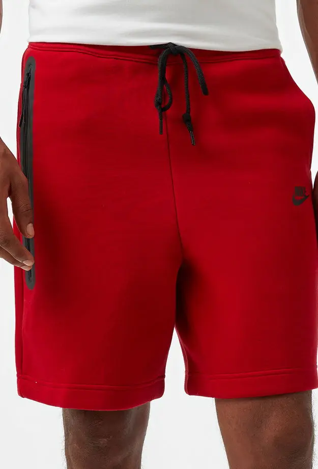 Nike Sportswear Tech Fleece Erkek Kırmızı Şort