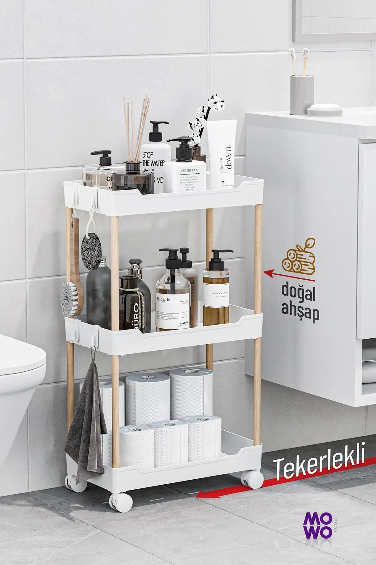 Ahşap-Beyaz