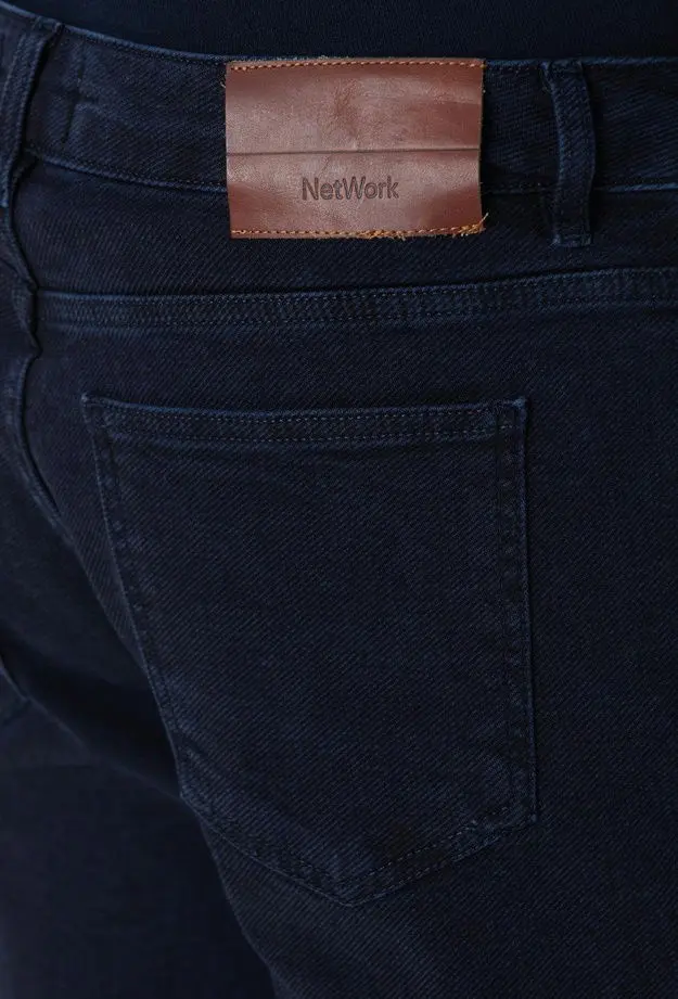 Network Erkek Koyu Lacivert Denim Pantolon