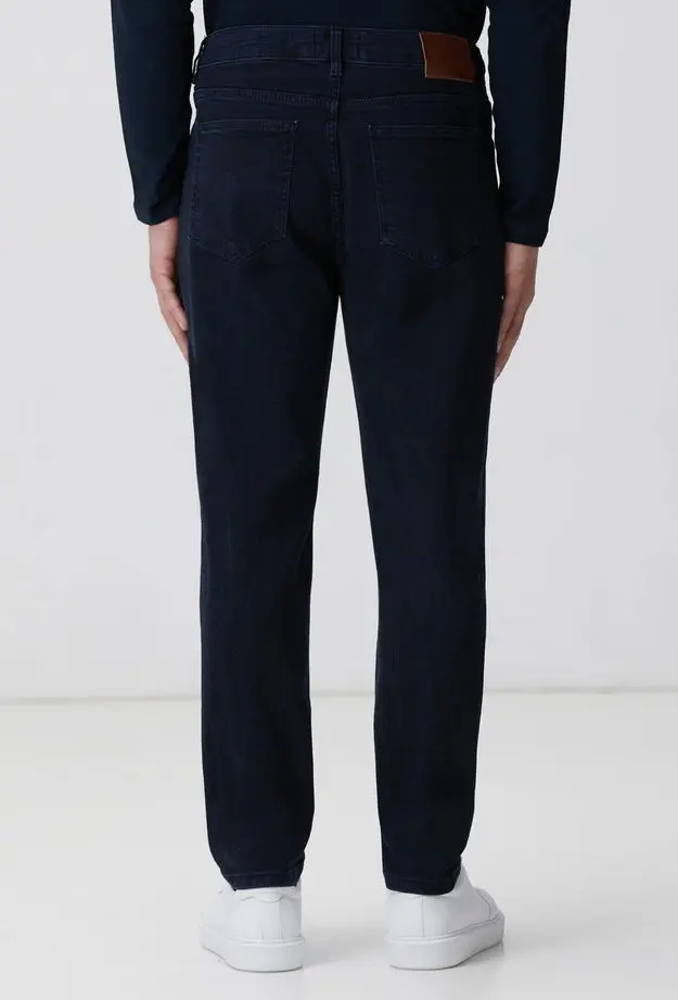 Network Erkek Koyu Lacivert Denim Pantolon