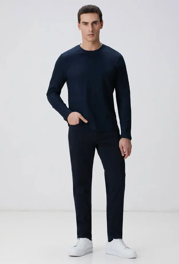 Network Erkek Koyu Lacivert Denim Pantolon