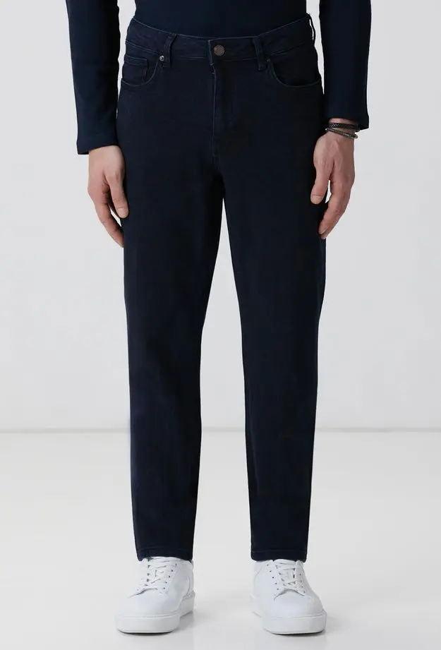 Network Erkek Koyu Lacivert Denim Pantolon