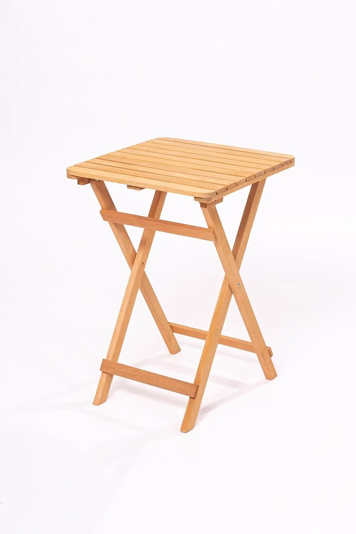 Sırt Ve Oturak Minderli Balkon Bahçe Mutfak 3'lü Bistro Set Katlanır Masa-sandalye 50x50 Masalı