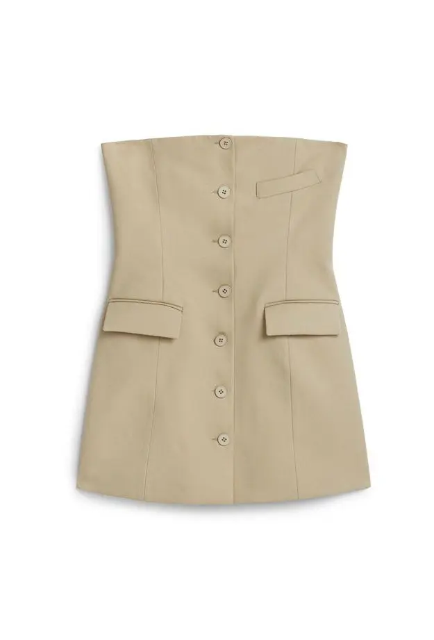 Straplez Mini Elbise