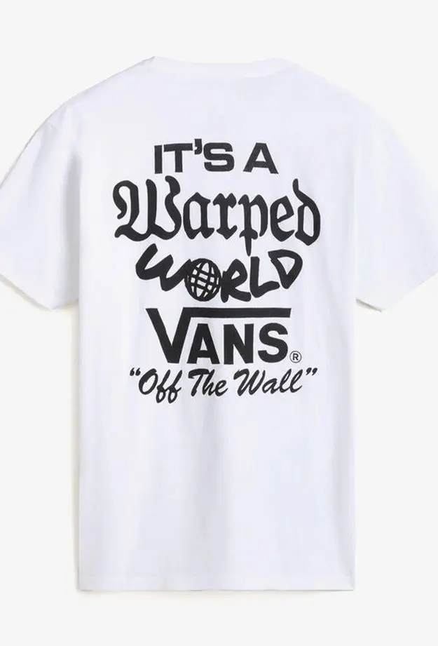 Vans Warped World Ss Erkek Beyaz T-Shirt