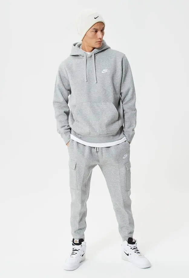 Nike Nike Sportswear Club Fleece Erkek Gri Sweatshirt