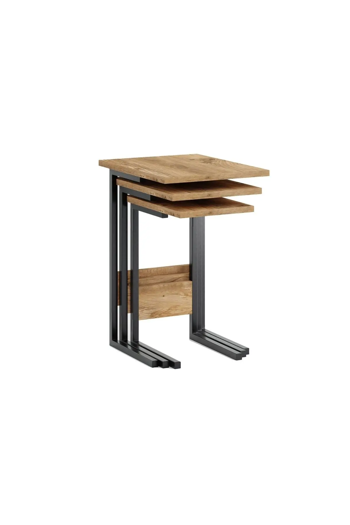 Zg3 Zigon Sehpa, Üçlü, Çam