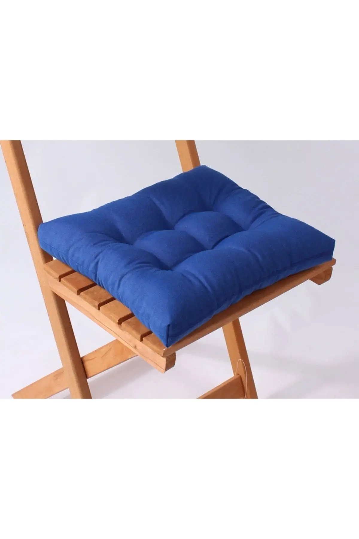 Lüx Bistro Mutfak Bahçe Sandalye Minderi Sırtlıklı Lacivert (MİNDER VE SIRT MİNDERİ)