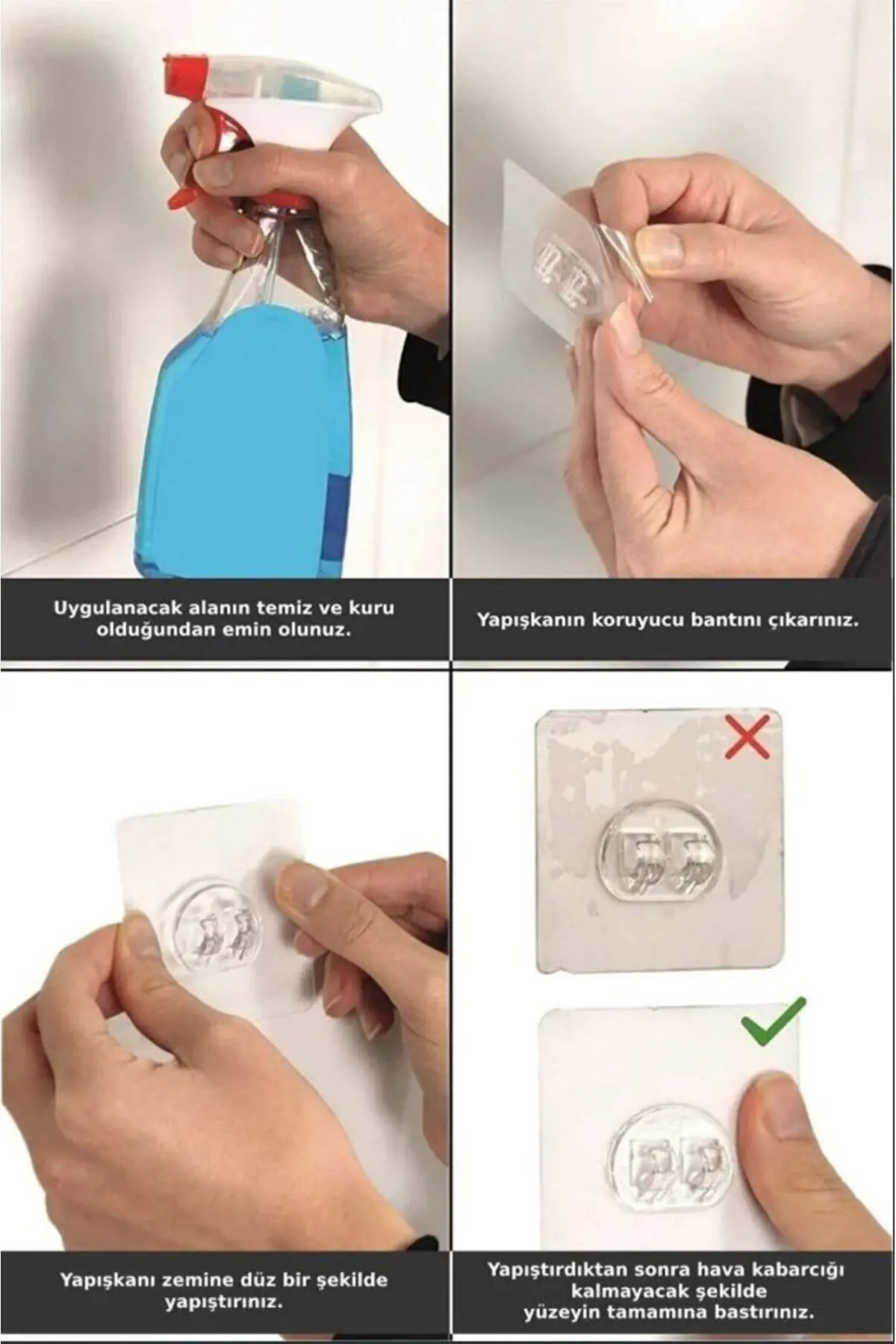 Yapışkanlı Mutfak Rafı 2 li Set Kağıt Havlu Askılı Mutfak Düzenleyici Siyah Organizer