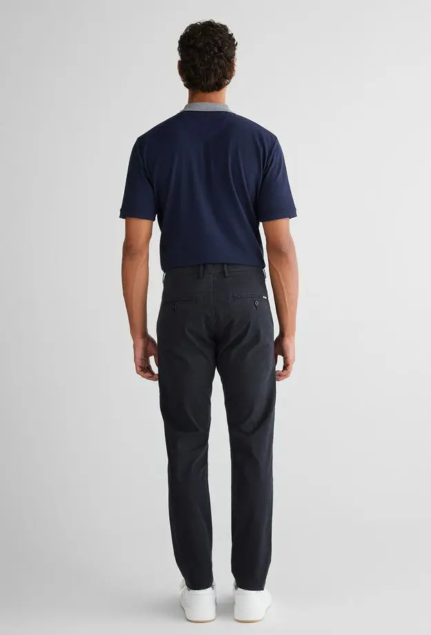 GANT Erkek Siyah Slim Fit Pantolon