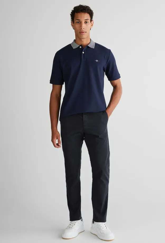 GANT GANT Erkek Siyah Slim Fit Pantolon