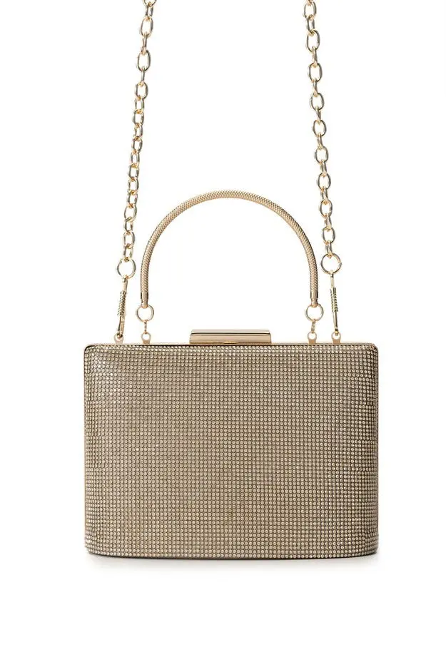 Tamer Tanca Kadın Vegan Gold El Çantası