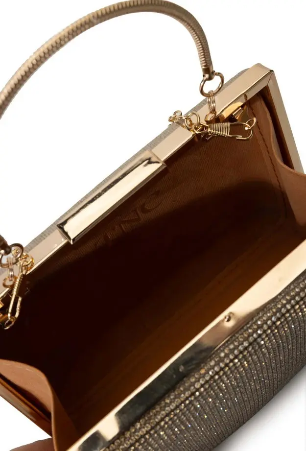 Tamer Tanca Kadın Vegan Gold El Çantası