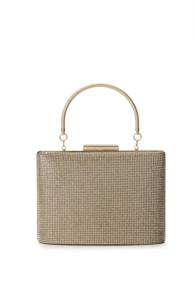 Tamer Tanca Kadın Vegan Gold El Çantası