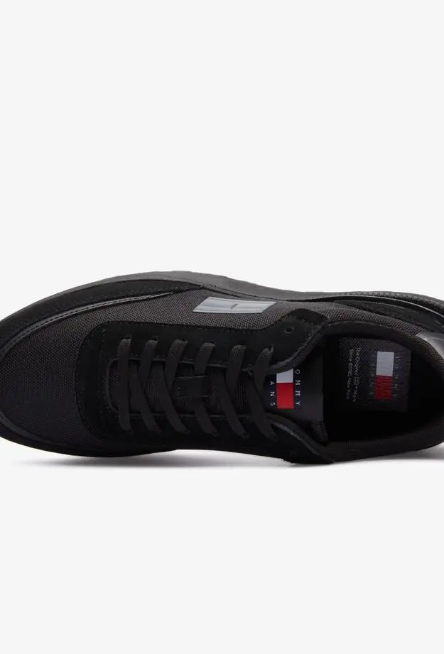 Tommy Jeans Technical Runner Erkek Siyah Spor Ayakkabı