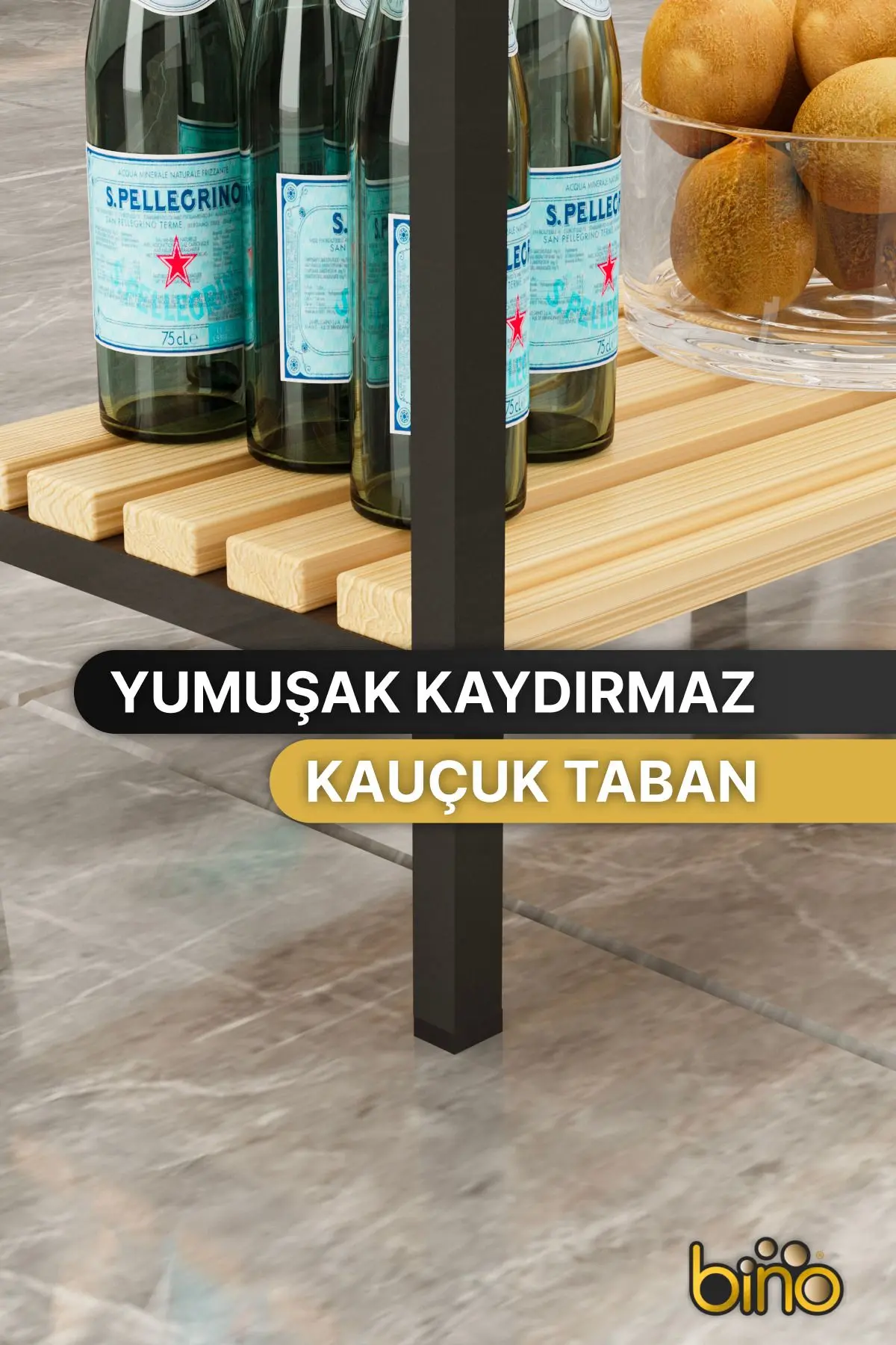 Mutfak Banyo Dolabı Rafı Çok Amaçlı Organizer Raflar Ahşap Raflı Metal Ayakkabılık 4 Katlı