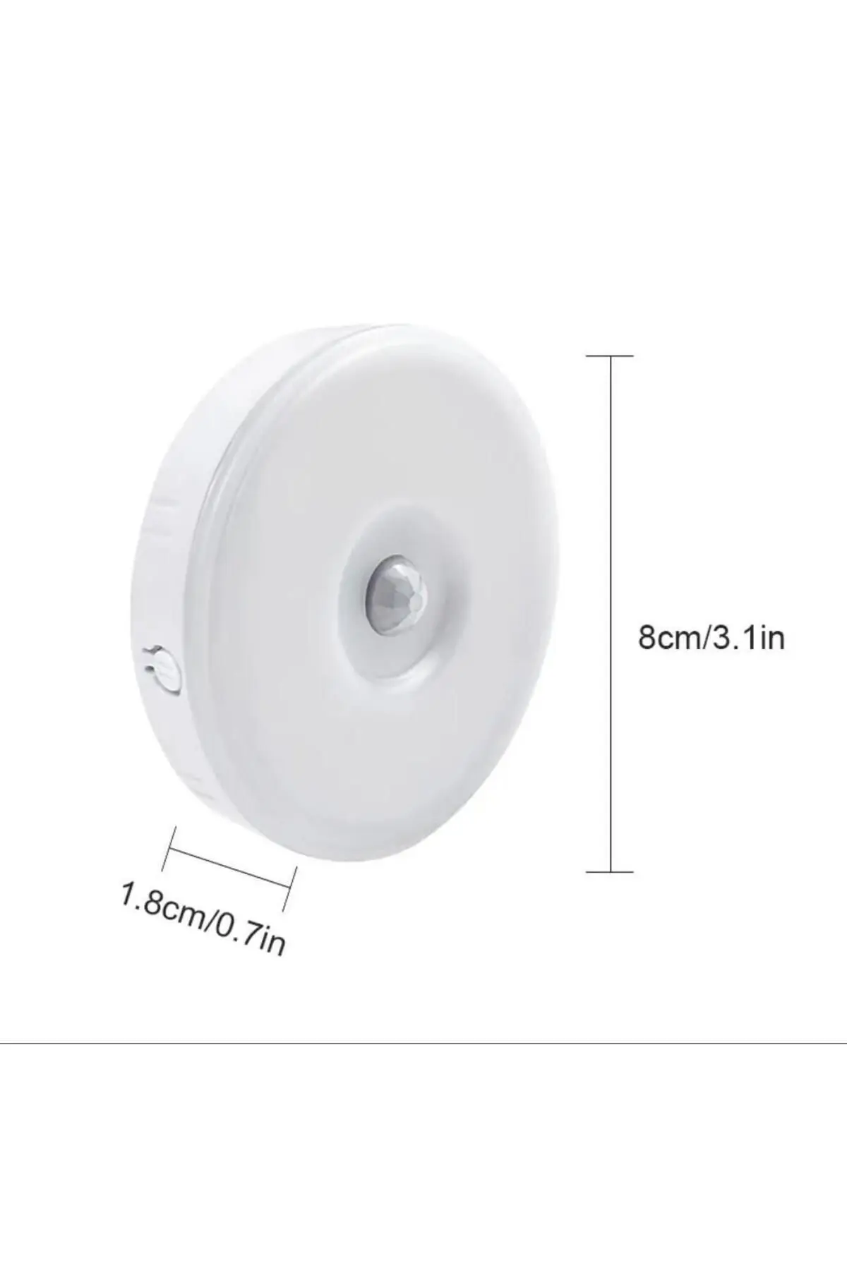 Hareket Sensörlü 16 Ledli Şarjlı 2 Renk Beyaz Ve Gün Işığı Led Auto Mod Dolap Içi, Koridor Type-c