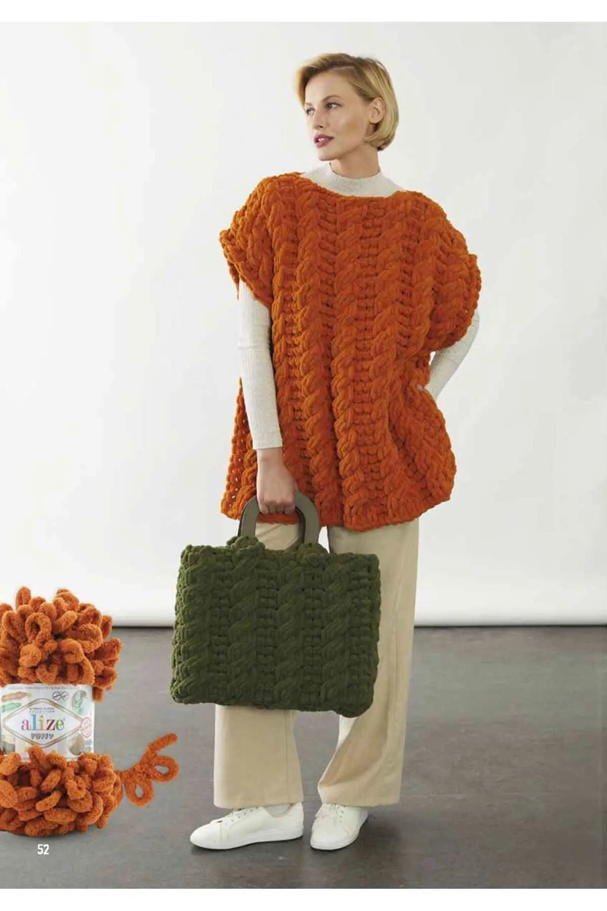 Puffy 485 El Örgü Ipliği 5'li Paket - 485 Soft Yeşil - 100 Gr. 9 Mt. Parmak Örgü Ipi