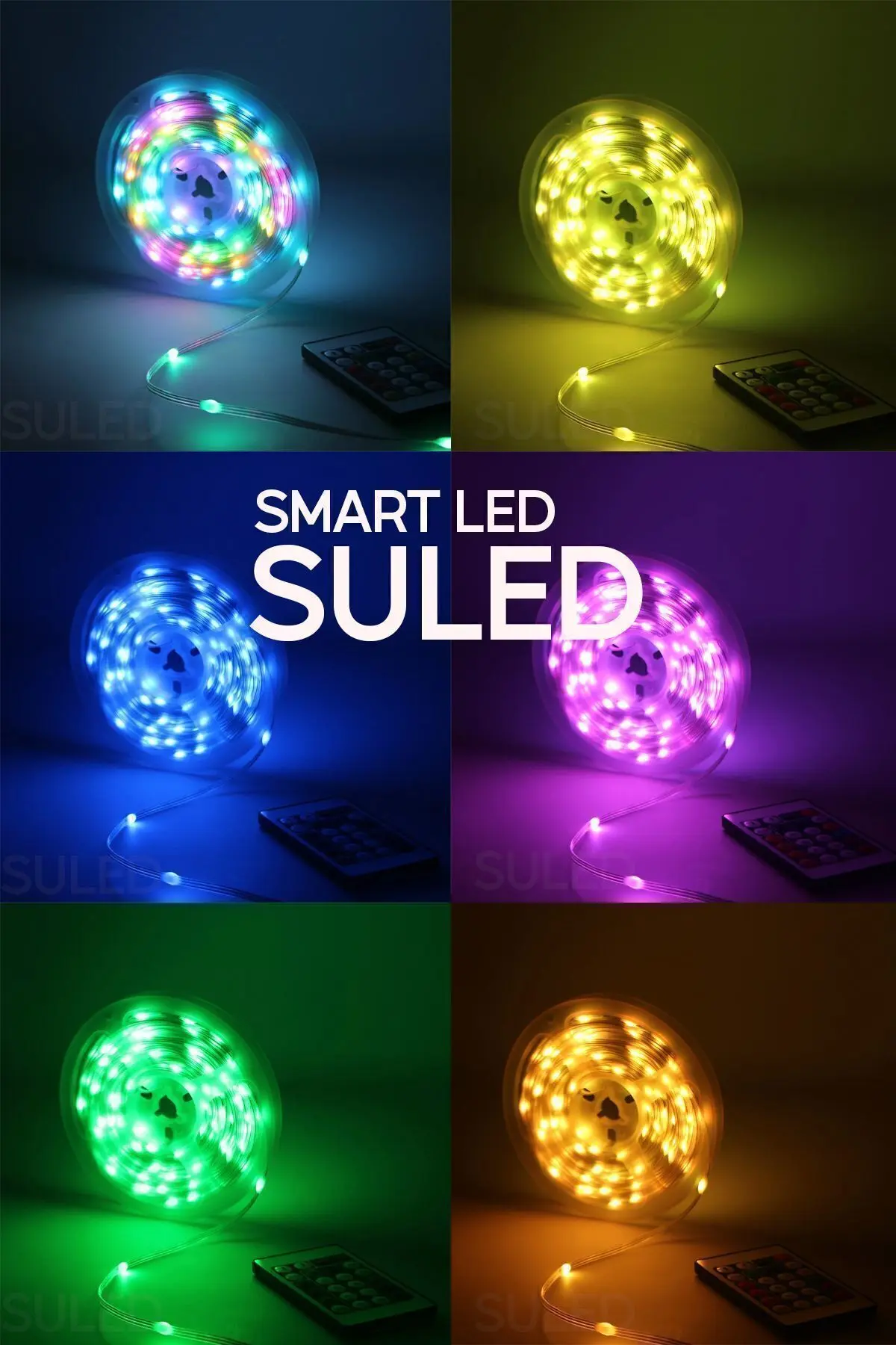 Tv Arkası 10 Metre Bluetooth Telefon Kontrollü Smart Şerit Led Sese Duyarlı Kumandalı Led Işık