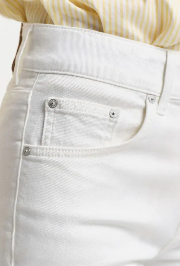 GANT Kadın Krem Slim Fit Pantolon