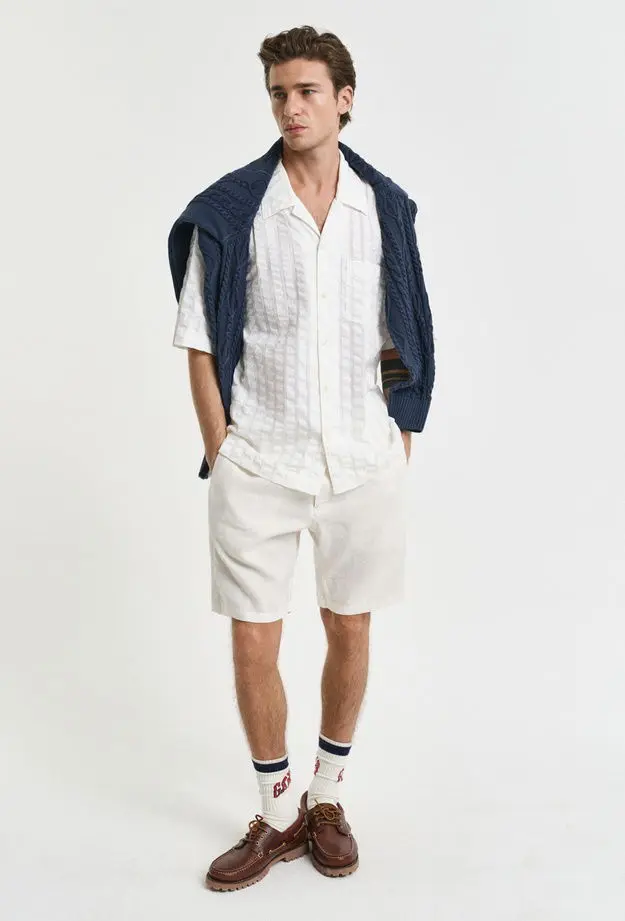 GANT Erkek Krem Relaxed Fit Şort