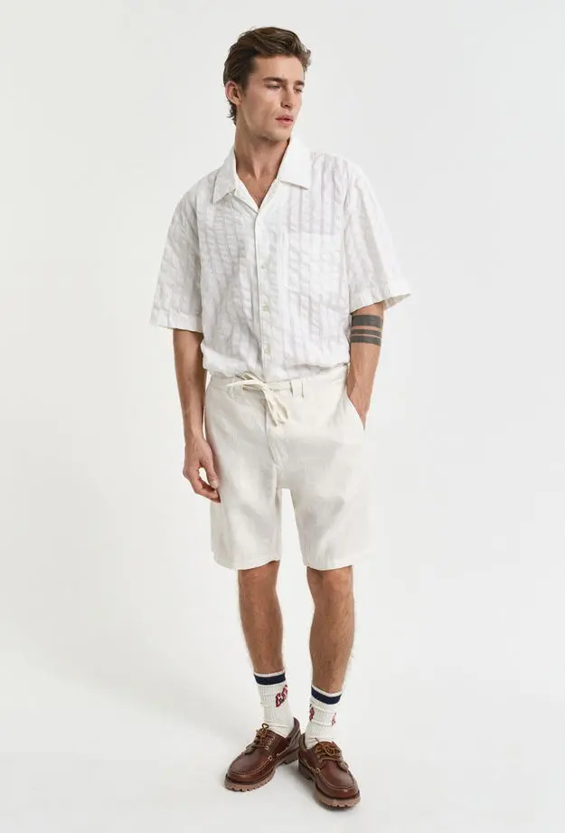 GANT Erkek Krem Relaxed Fit Şort