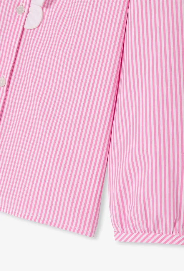 Jacadi Paris Kız Çocuk Çizgili Poplin Bluz