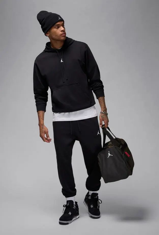 Jordan Dri-Fit Sport Crossover Fleece Erkek Siyah Sweatshirt