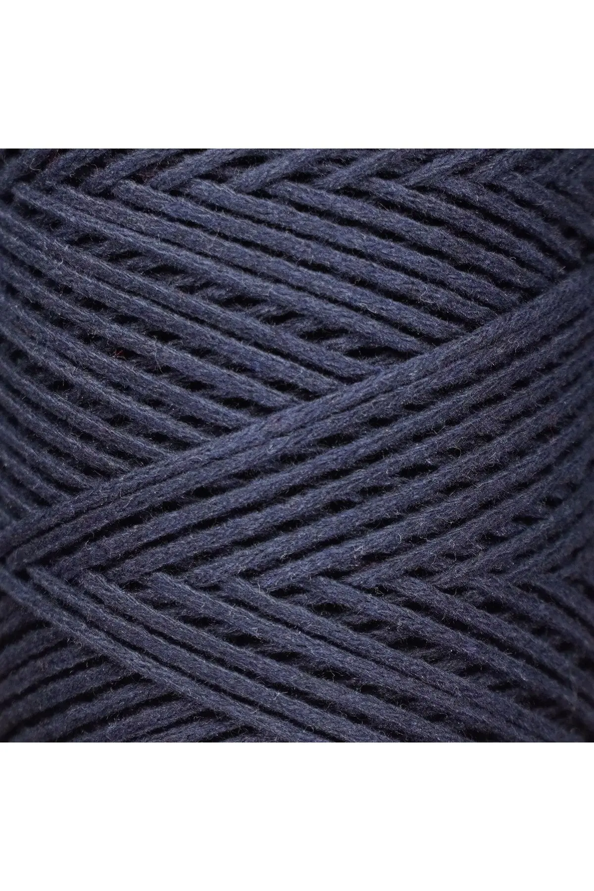 Premium Koton Pamuk Makrome Ipi Lacivert 250 gr 185 Metre 2mm Cotton Makrome Çanta Ipi Supla Ipi