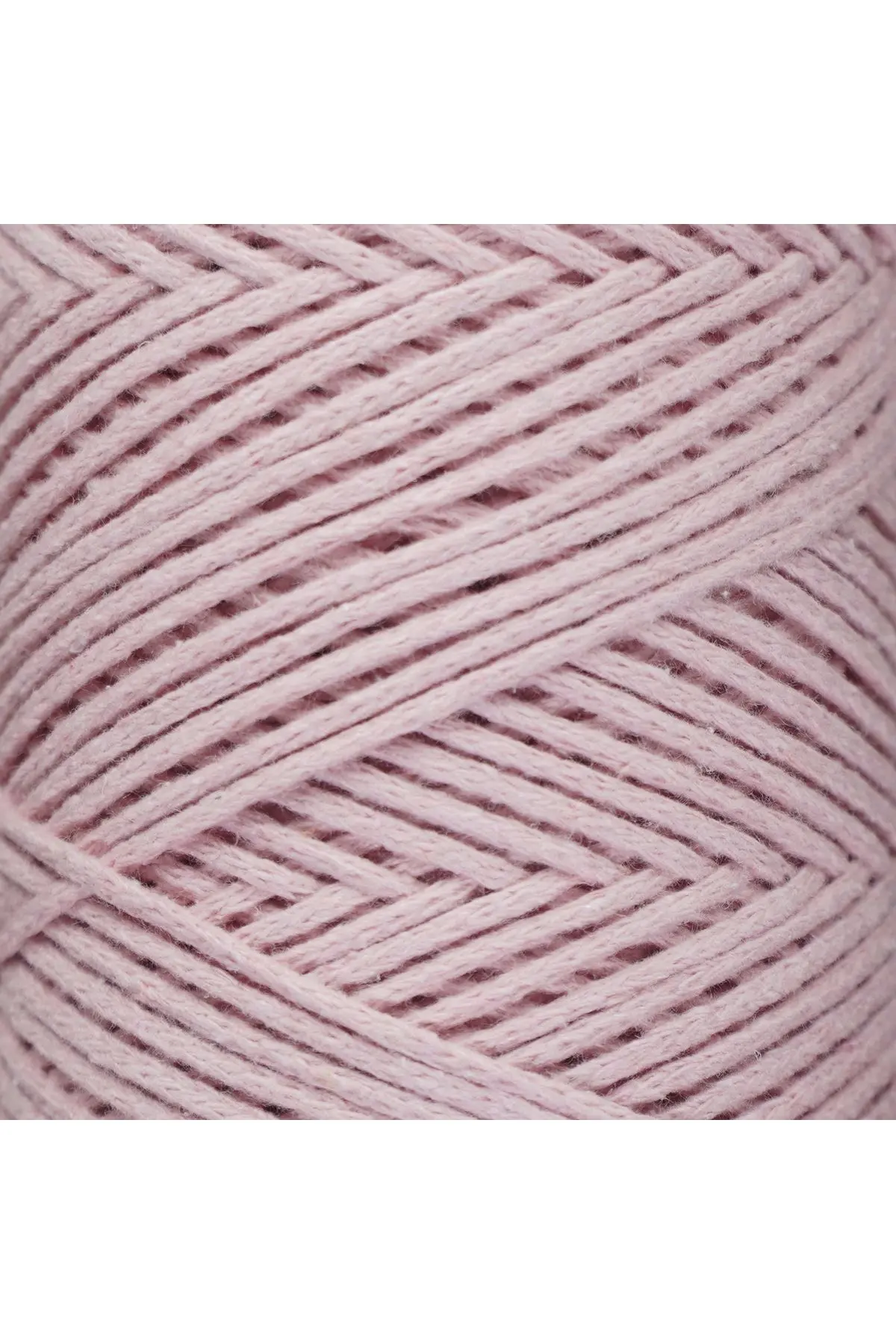 Premium Koton Pamuk Makrome İpi Bebe Pembe 250 gr 185 metre 2mm Cotton Makrome Çanta İpi Supla İpi
