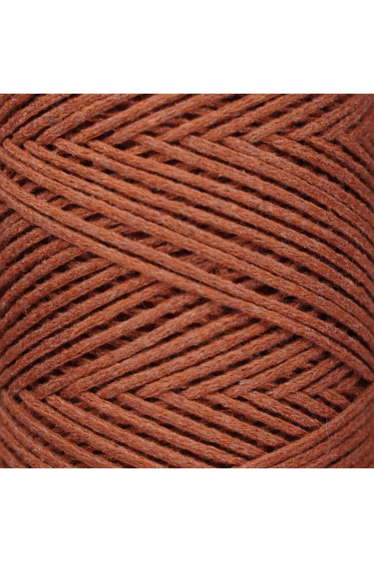 Premium Koton Pamuk Makrome İpi Kiremit 250 gr 185 metre 2mm Cotton Zincir Makrome Çanta İpi Supla