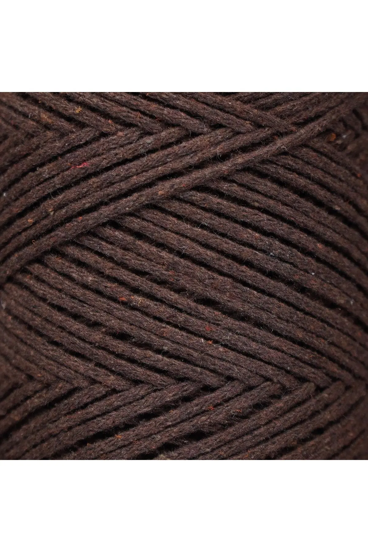 Premium Koton Pamuk Makrome İpi Acı Kahve 250 gr 185 metre 2mm Cotton Makrome Çanta İpi Supla İpi