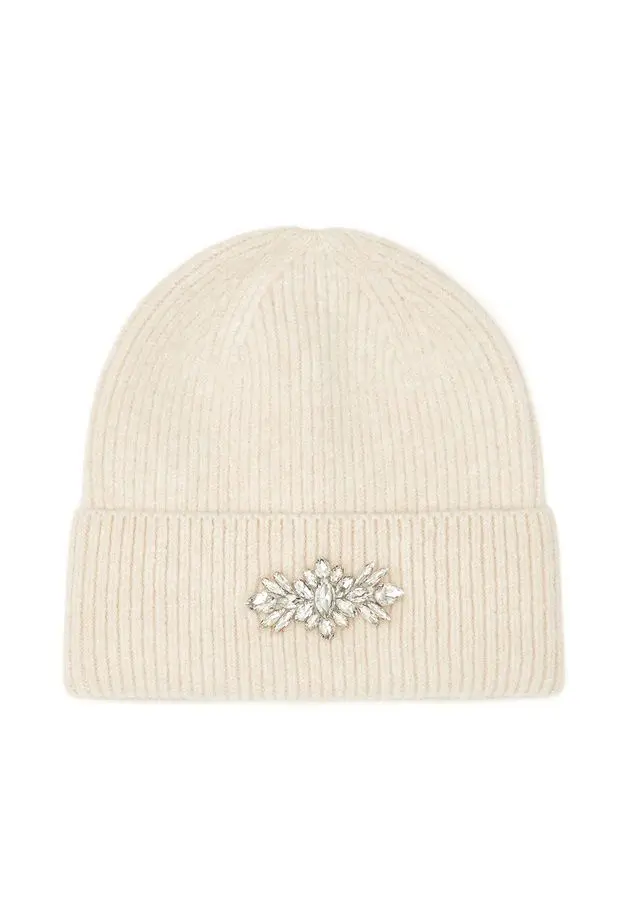 Network Network Kadın Ekru Yün Karışımlı Bere