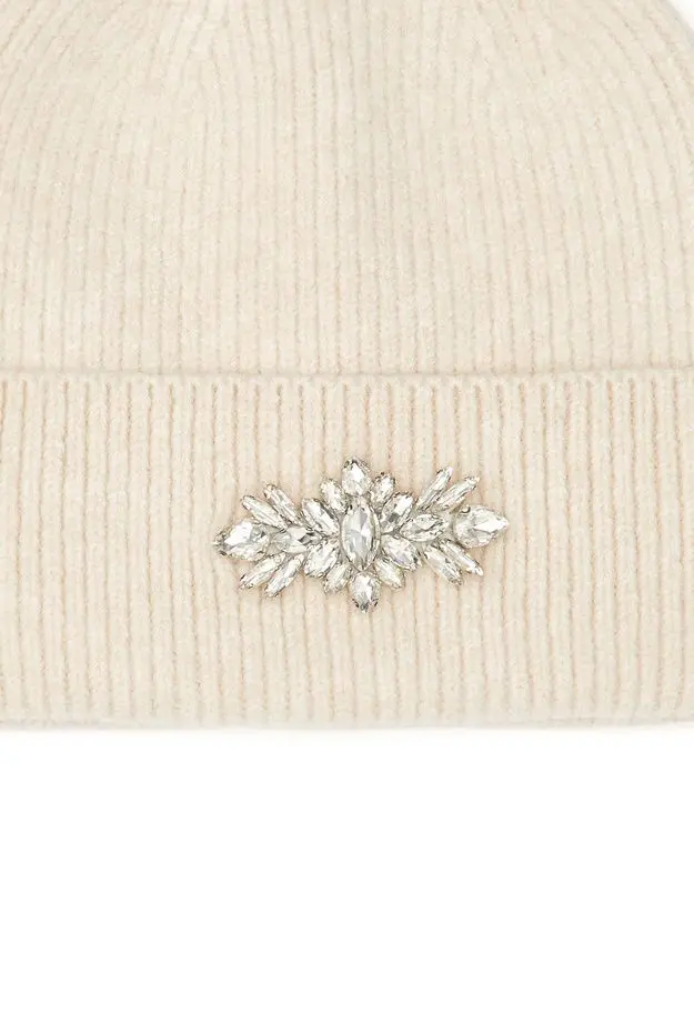 Network Kadın Ekru Yün Karışımlı Bere