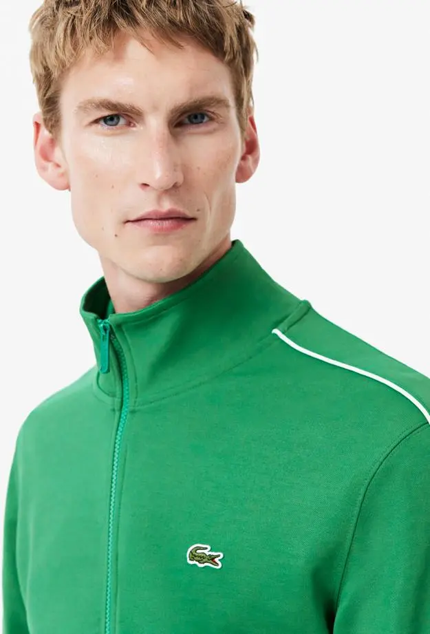 Lacoste Regular Fit Fermuarlı Erkek Yeşil Sweatshirt