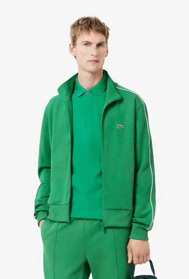 Lacoste Regular Fit Fermuarlı Erkek Yeşil Sweatshirt