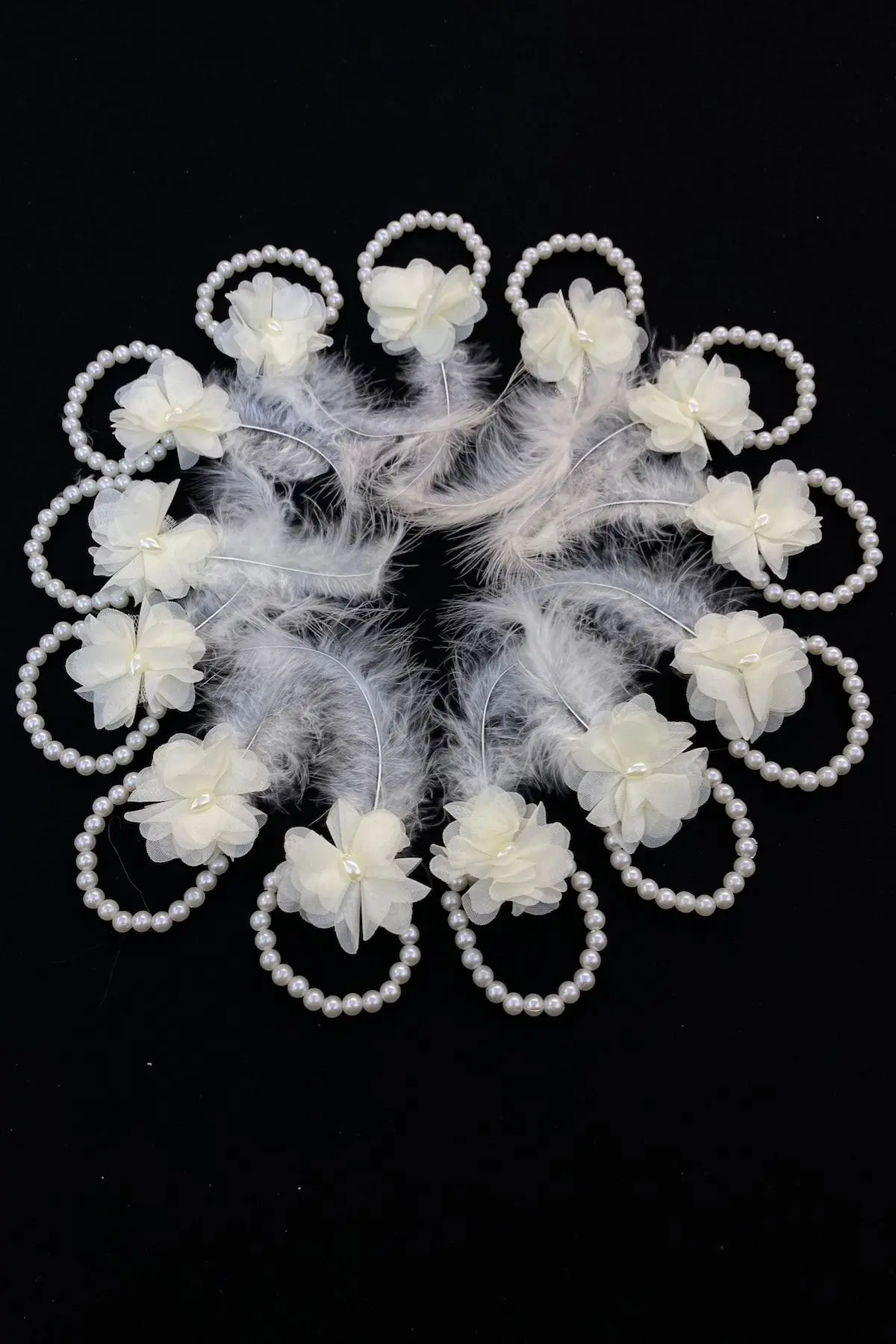 Ekru Nedime Bilekliği, Bride To Be, Bekarlığa Veda Partisi, Düğün, Kına Gecesi Bileklik 10 Adet