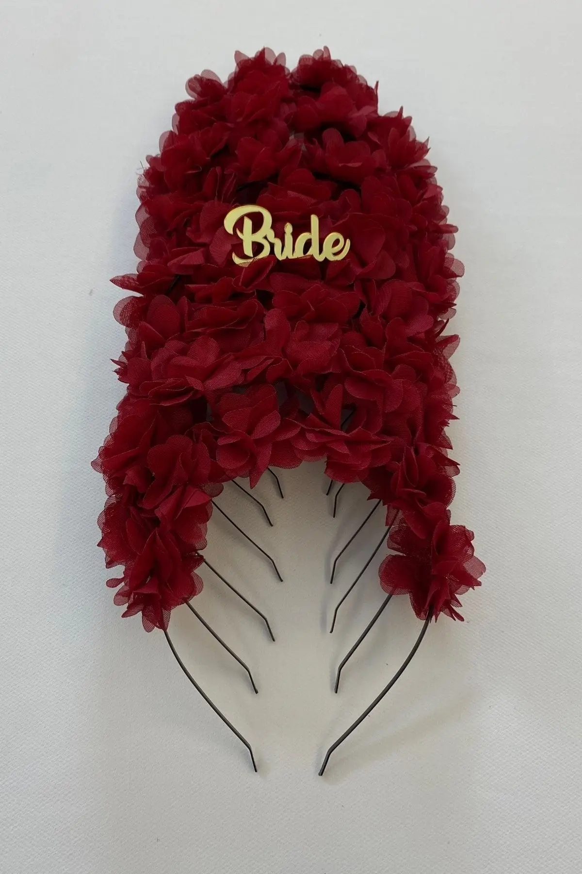 Bordo Gelin Nedime Tacı ( Metal ), Kına Gecesi, Bekarlığa Veda Partisi, Bride To Be, Düğün