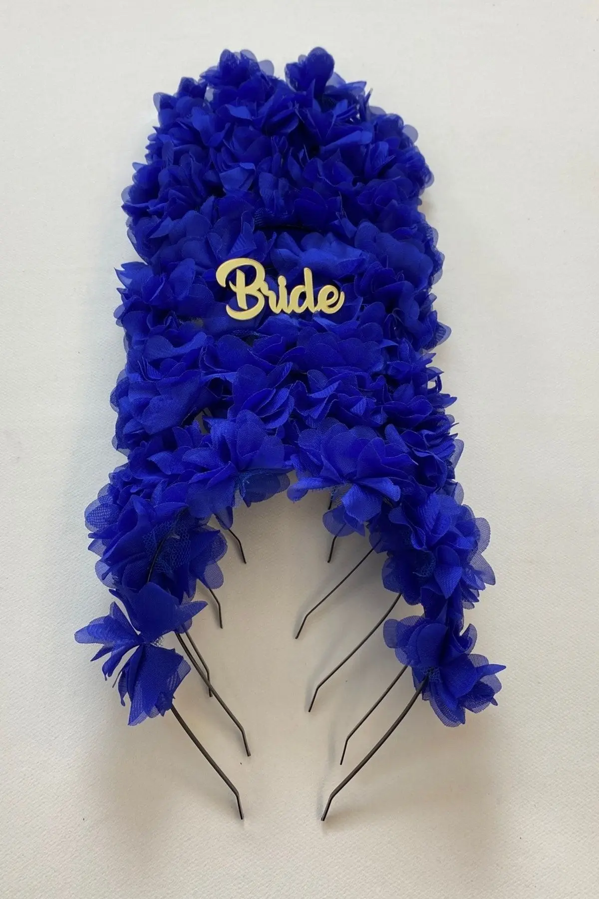 Saks Mavi Gelin Nedime Tacı ( Metal ), Kına Gecesi, Bekarlığa Veda Partisi, Bride To Be, Düğün