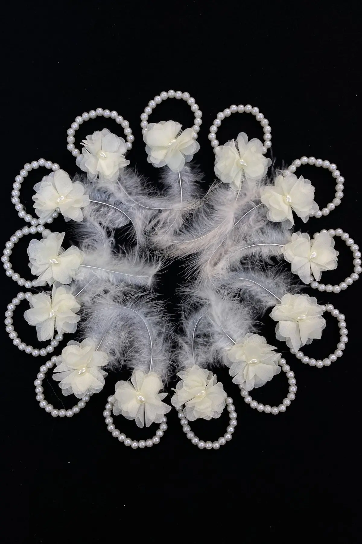 Ekru Nedime Bilekliği, Bride To Be, Bekarlığa Veda Partisi, Düğün, Kına Gecesi Bileklik 10 Adet