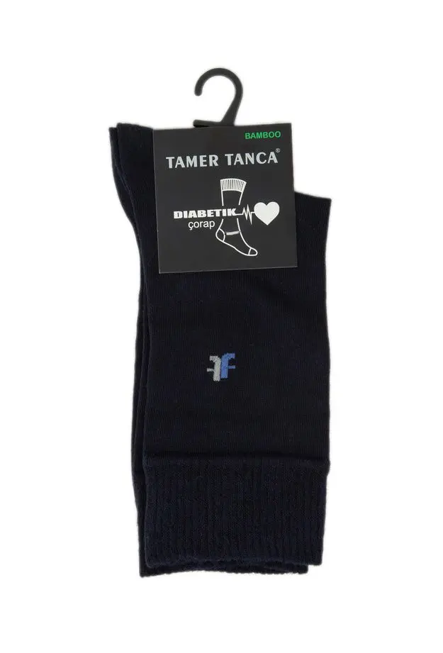 Tamer Tanca Tamer Tanca Erkek Bambu Lacivert Diyabet Çorap