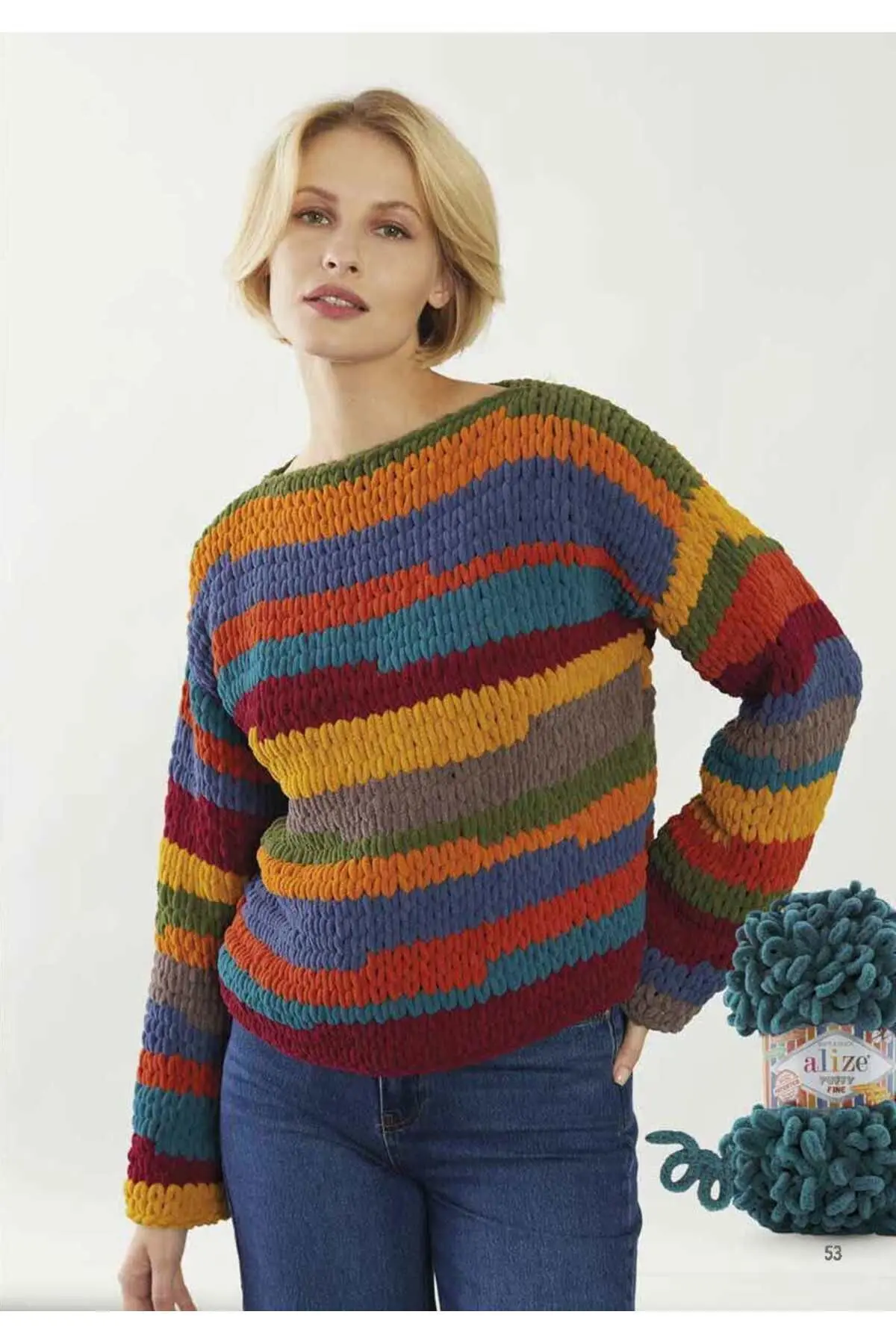 Puffy 87 Elle Örülen Bebek Battaniyesi Örgü Ipi 87 Kömür